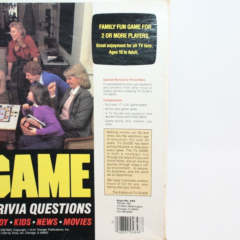 Vintage 1984 TV Guide Board Game Complete Triangle Productions Complete USA - Picture 8 of 12
